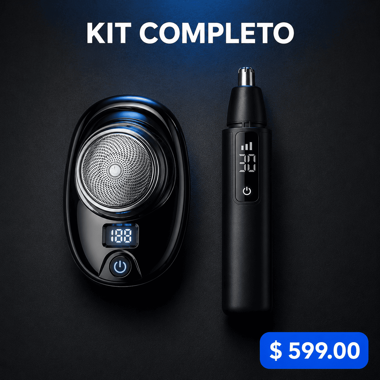 RAZOR X — Mini Afeitadora Eléctrica para Hombre | Sin Irritación | Uso Seco y Húmedo