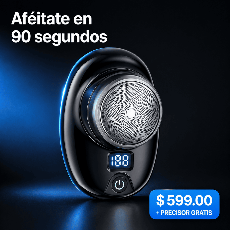 RAZOR X — Mini Afeitadora Eléctrica para Hombre | Sin Irritación | Uso Seco y Húmedo